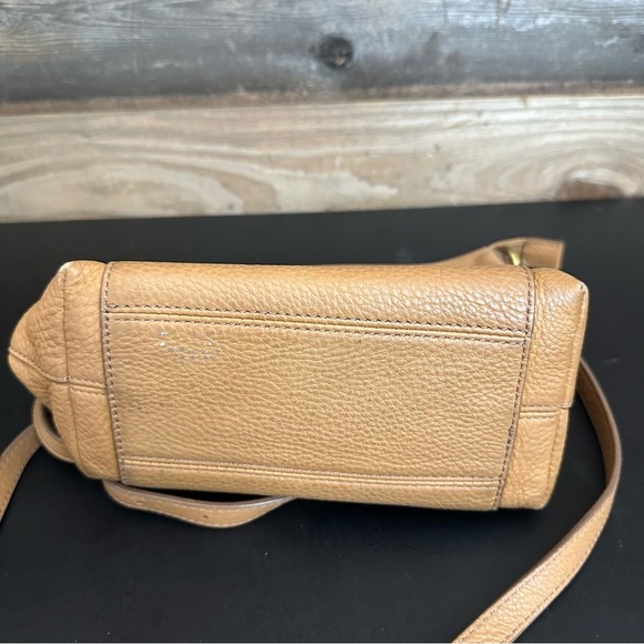 Vintage Fossil Brown Pebbled Leather Crossbody Bag Adjustable Strap Purse - Picture 6 of 15